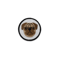 Pug Face Circle Patch by K9 Sport Sack