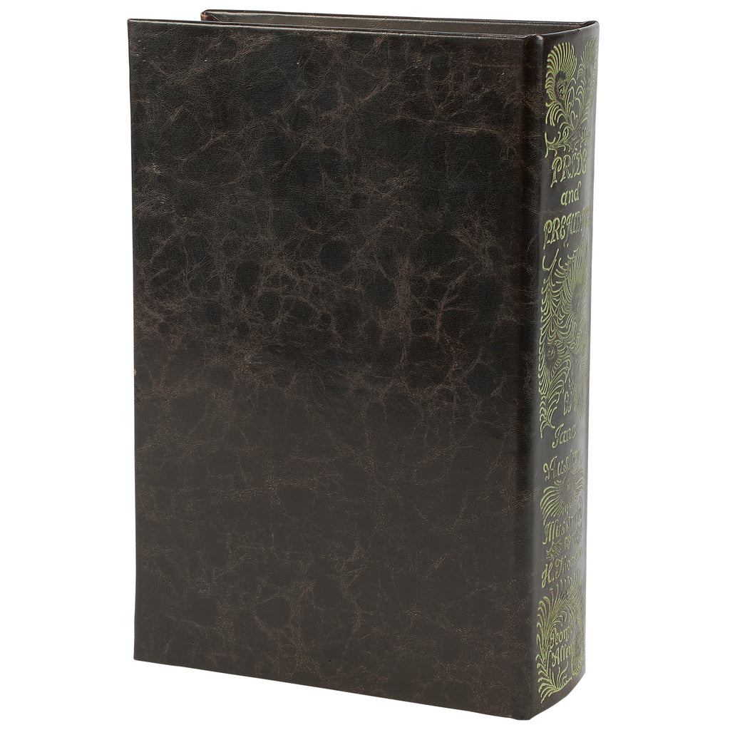 Pride And Prejudice Decorative Book Box | Faux Leather Wrap Book Shaped Storage Stash Trinket Box by The Bullish Store