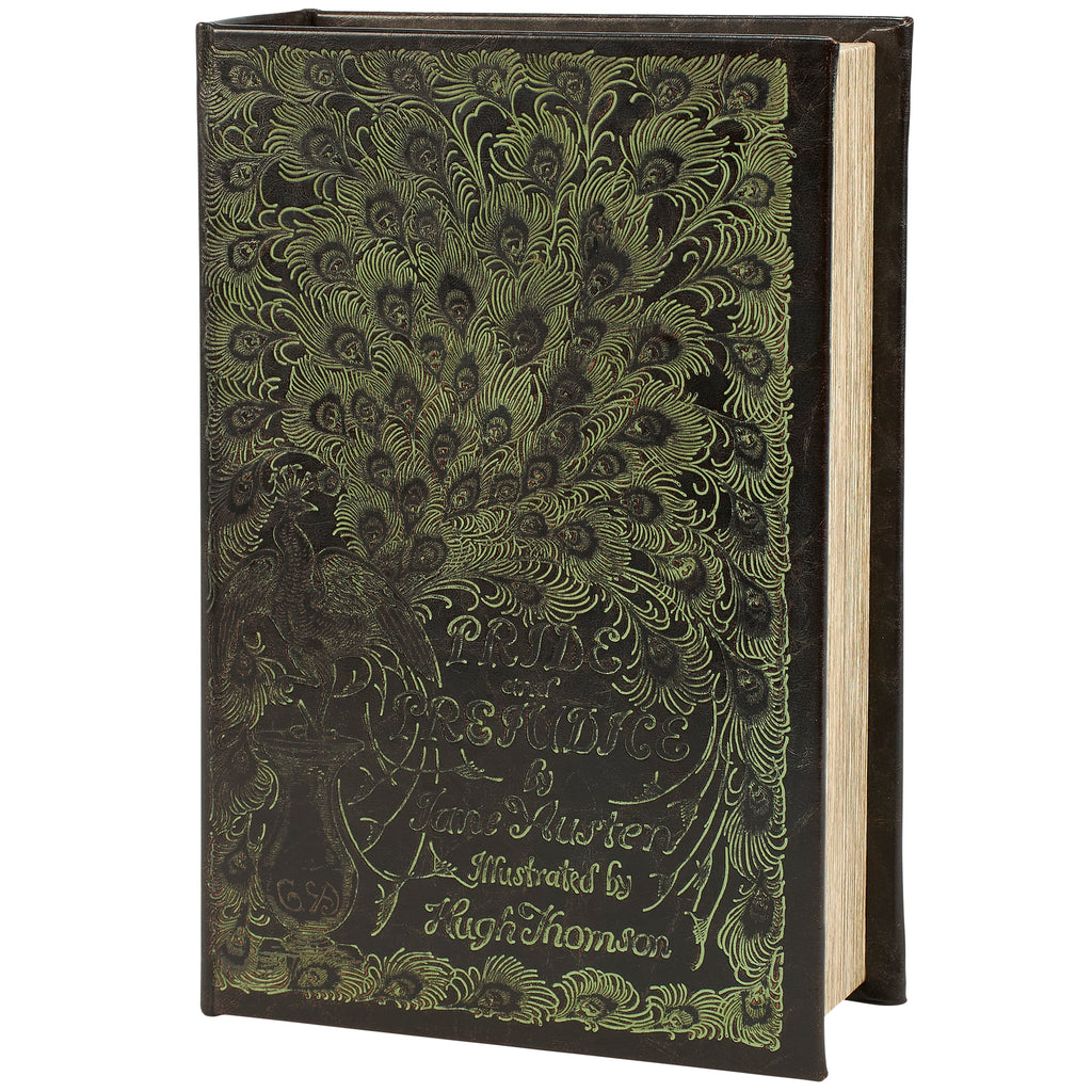 Pride And Prejudice Decorative Book Box | Faux Leather Wrap Book Shaped Storage Stash Trinket Box by The Bullish Store