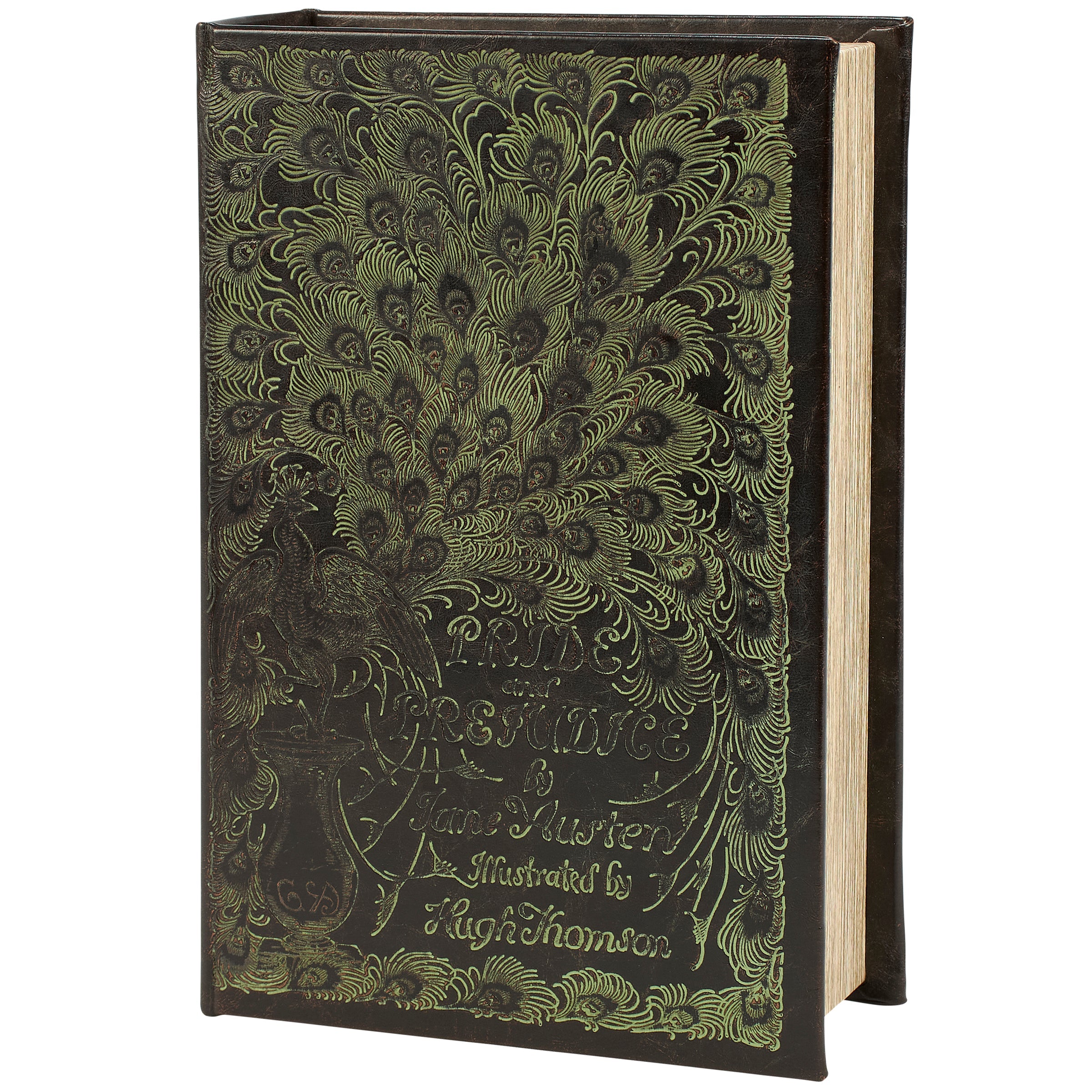 Pride And Prejudice Decorative Book Box | Faux Leather Wrap Book Shaped Storage Stash Trinket Box by The Bullish Store