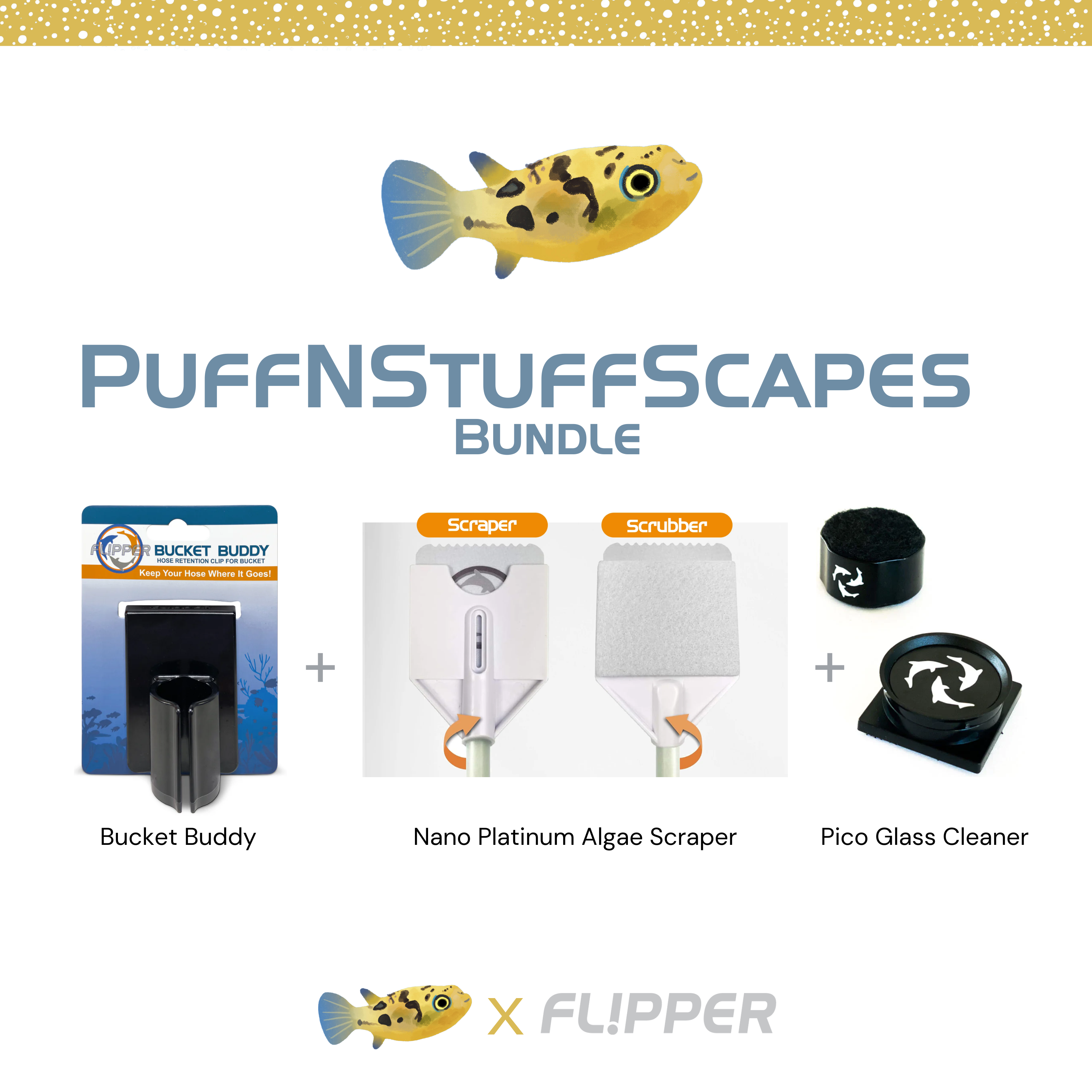 Flipper x PuffNStuffScapes by Flipper Aquarium Products