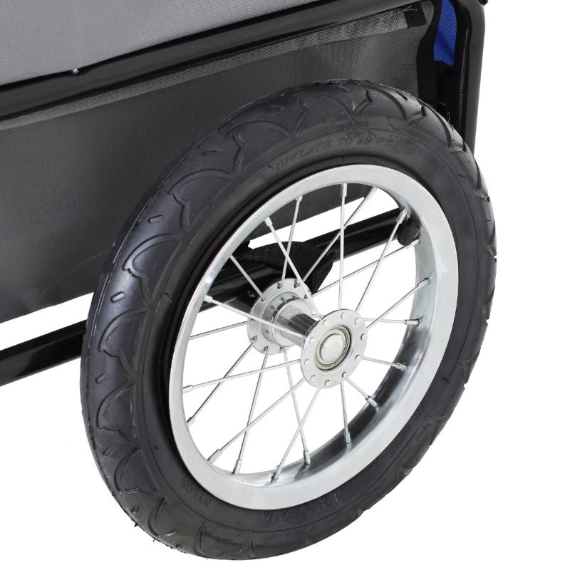 2-in-1, 3 Wheel Pet Jogging Stroller Bike Trailer by Furr Baby Gifts