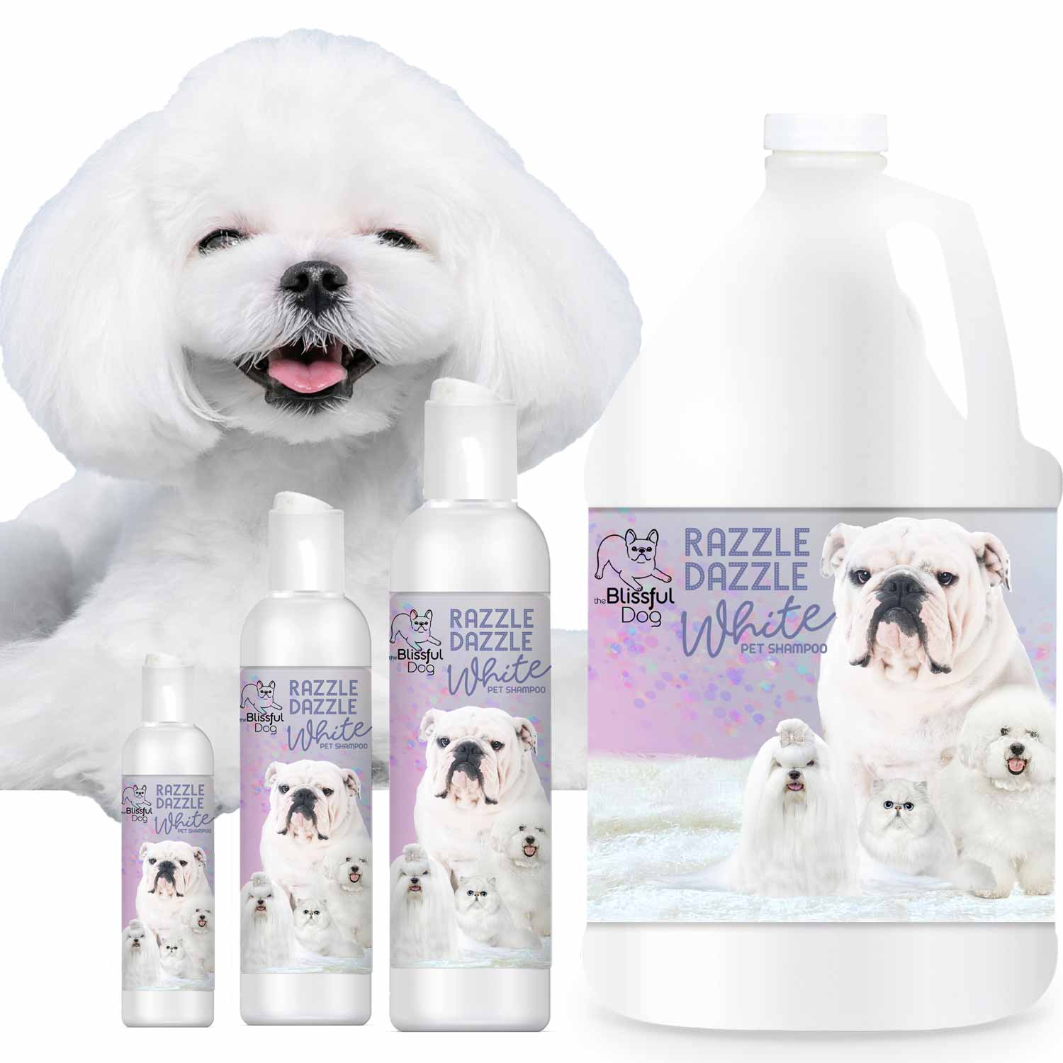 Razzle Dazzle White Pet Shampoo by The Blissful Dog