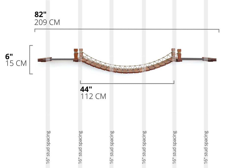 Double Cat Hammock and Climbing Bridge Combo