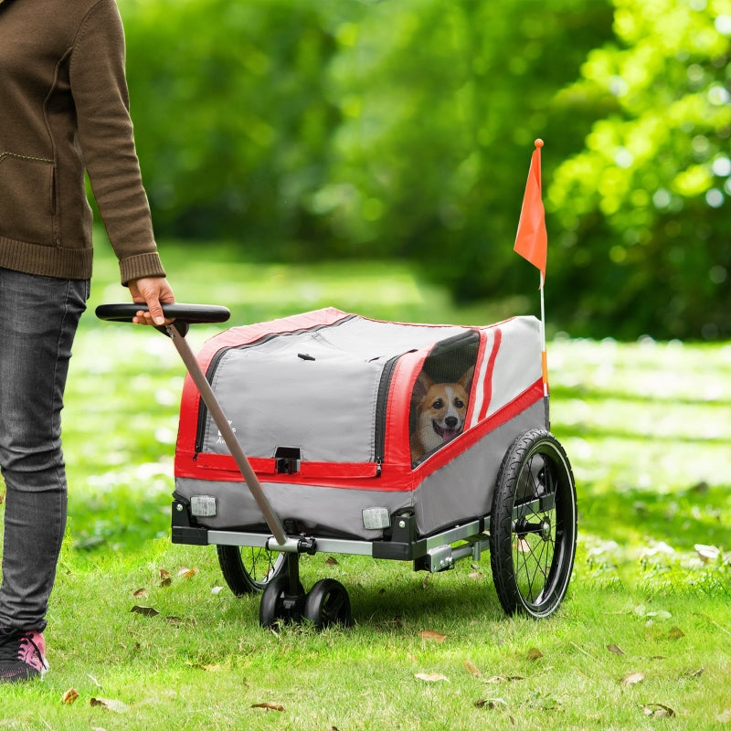 Pet Bike Trailer 2-in-1 Travel Stroller by Furr Baby Gifts