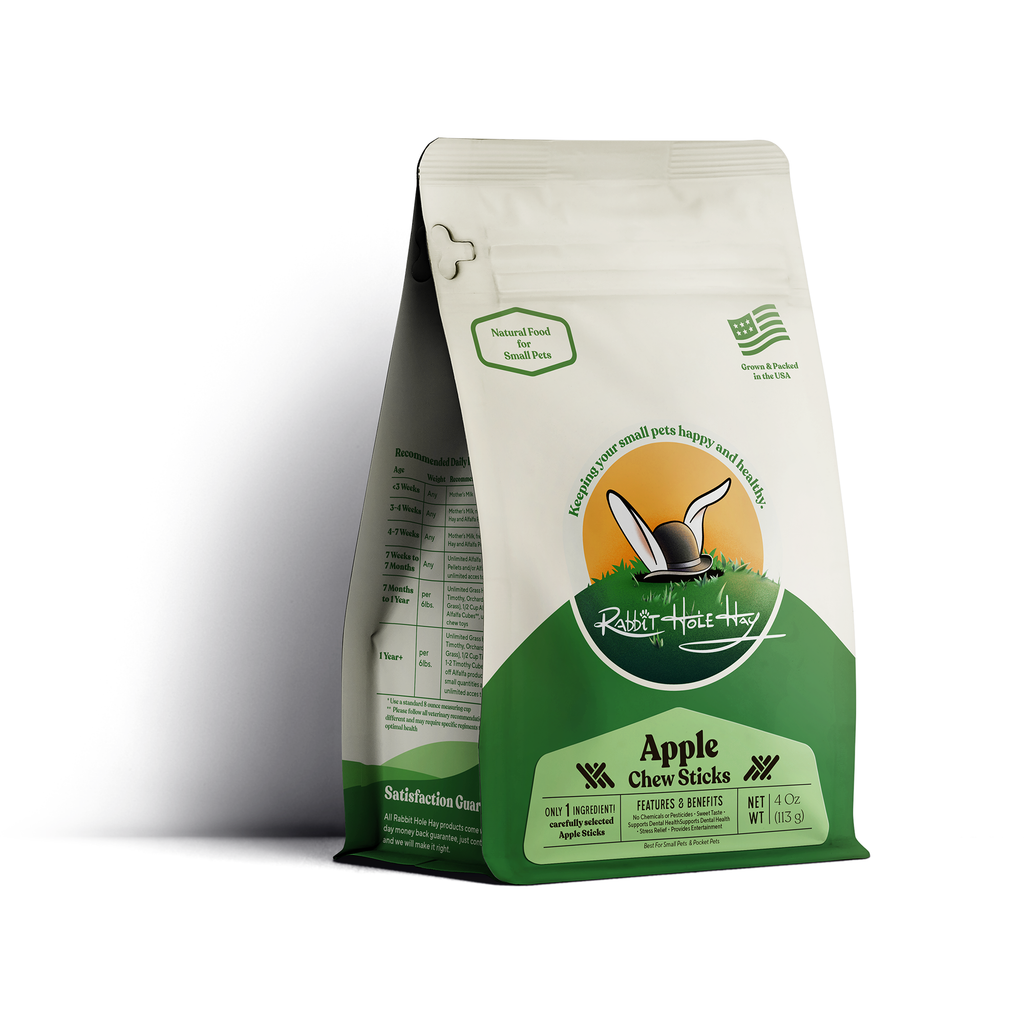 Rabbit Hole Hay All Natural Apple Chew Sticks by Rabbit Hole Hay
