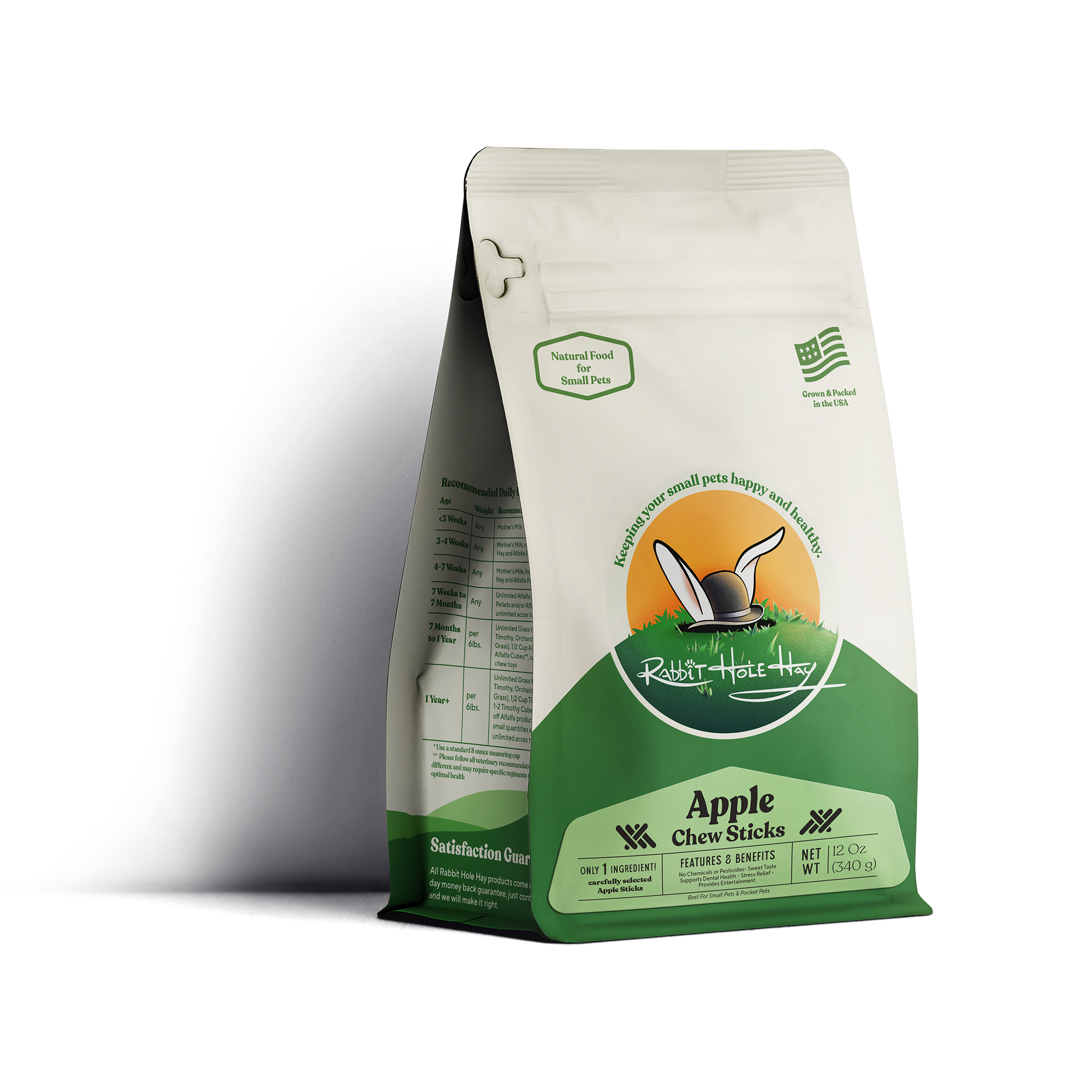 Rabbit Hole Hay All Natural Apple Chew Sticks by Rabbit Hole Hay