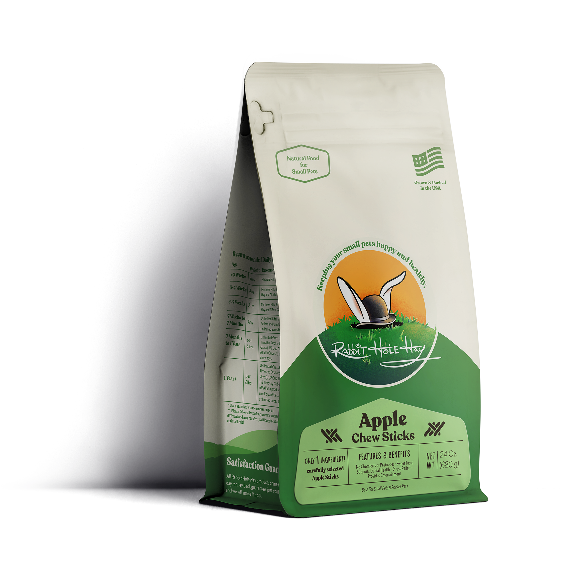 Rabbit Hole Hay All Natural Apple Chew Sticks by Rabbit Hole Hay