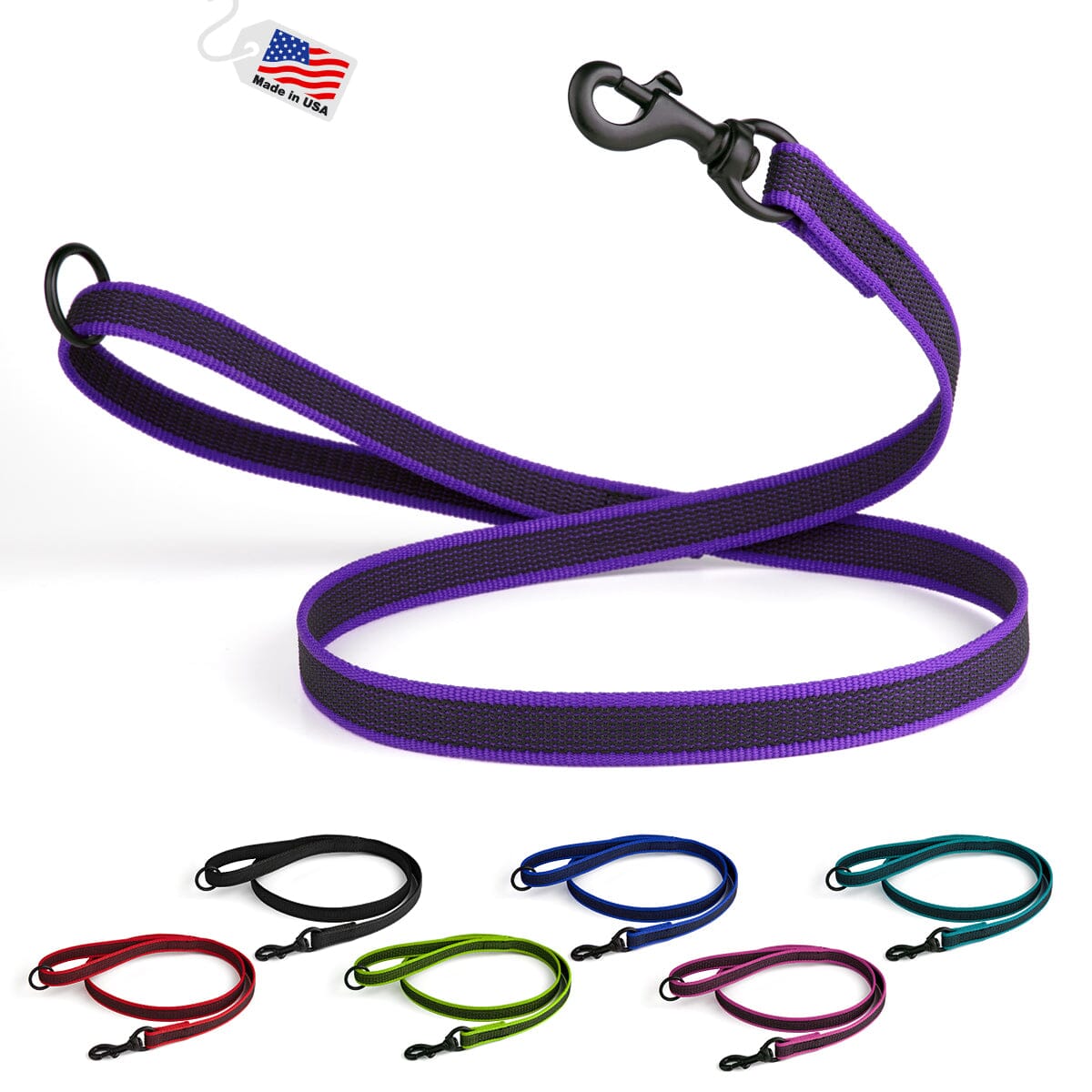 Rubber Infused Nylon Dog Leash by Dogline