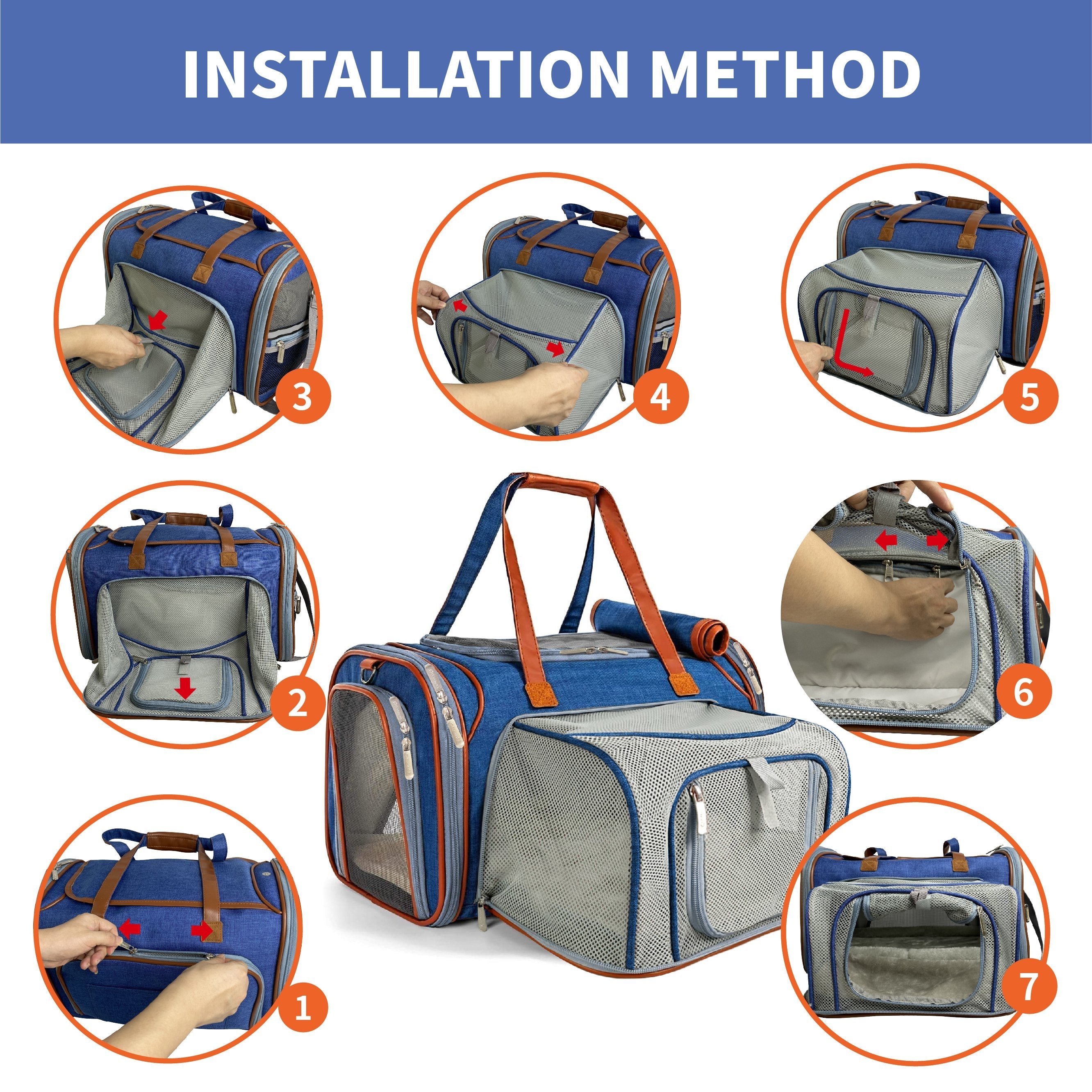 Mr. Peanut's Gold Series Mini Size Airline Compliant Expandable Pet Carrier by Mr. Peanut's Pet Carriers