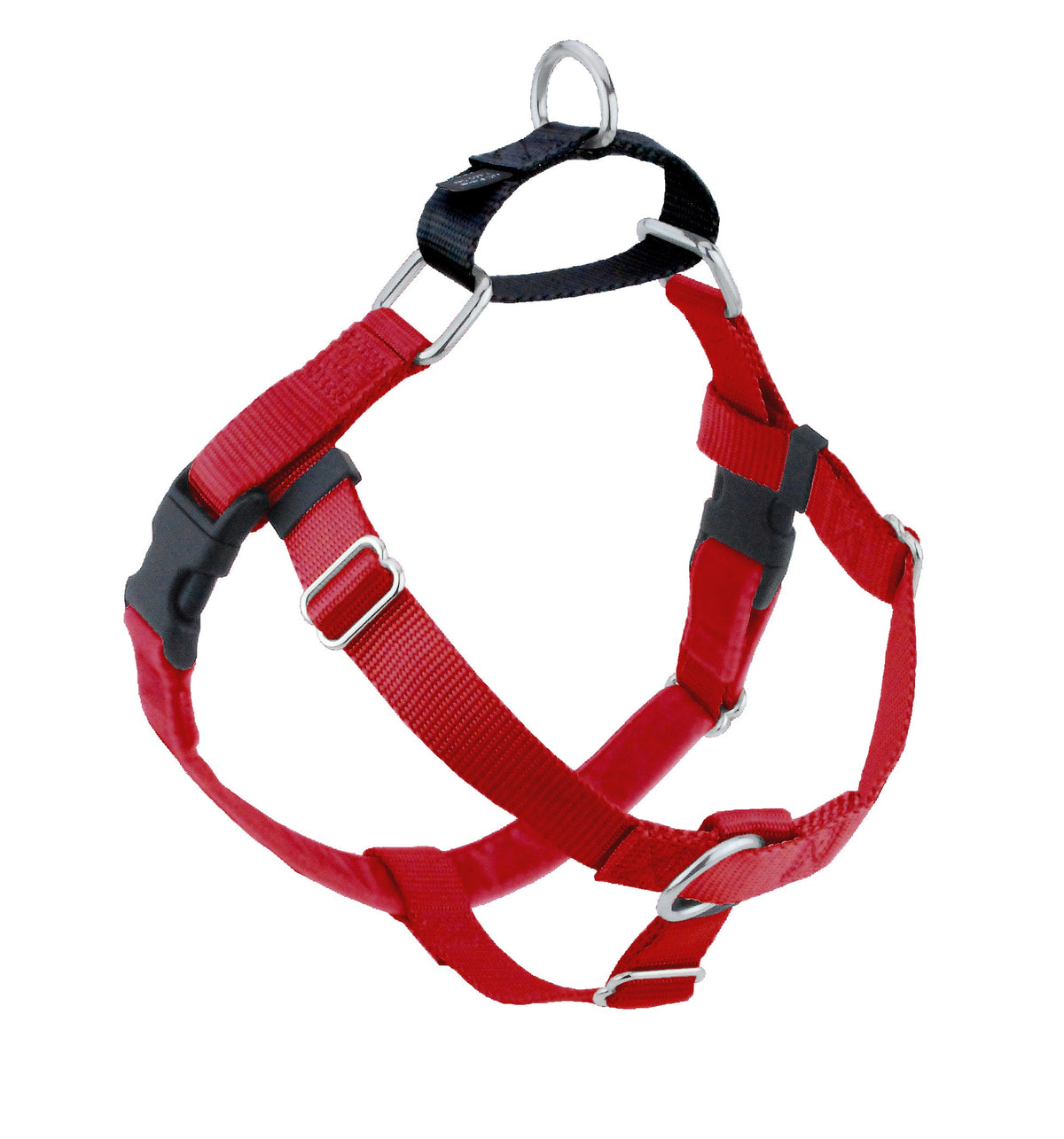 Red Freedom No-Pull Dog Harness by 2 Hounds Design