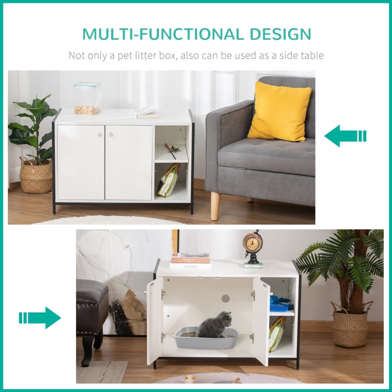 Hidden Cat Litter Box Enclosure by Furr Baby Gifts