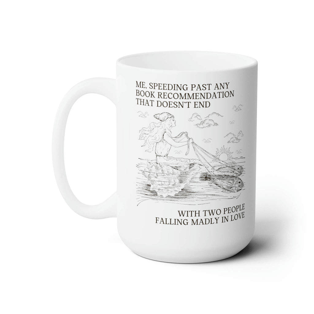 Romance Novel Mug | 15 oz. Silly Bookish Coffee Mug for Romance Reader by The Bullish Store