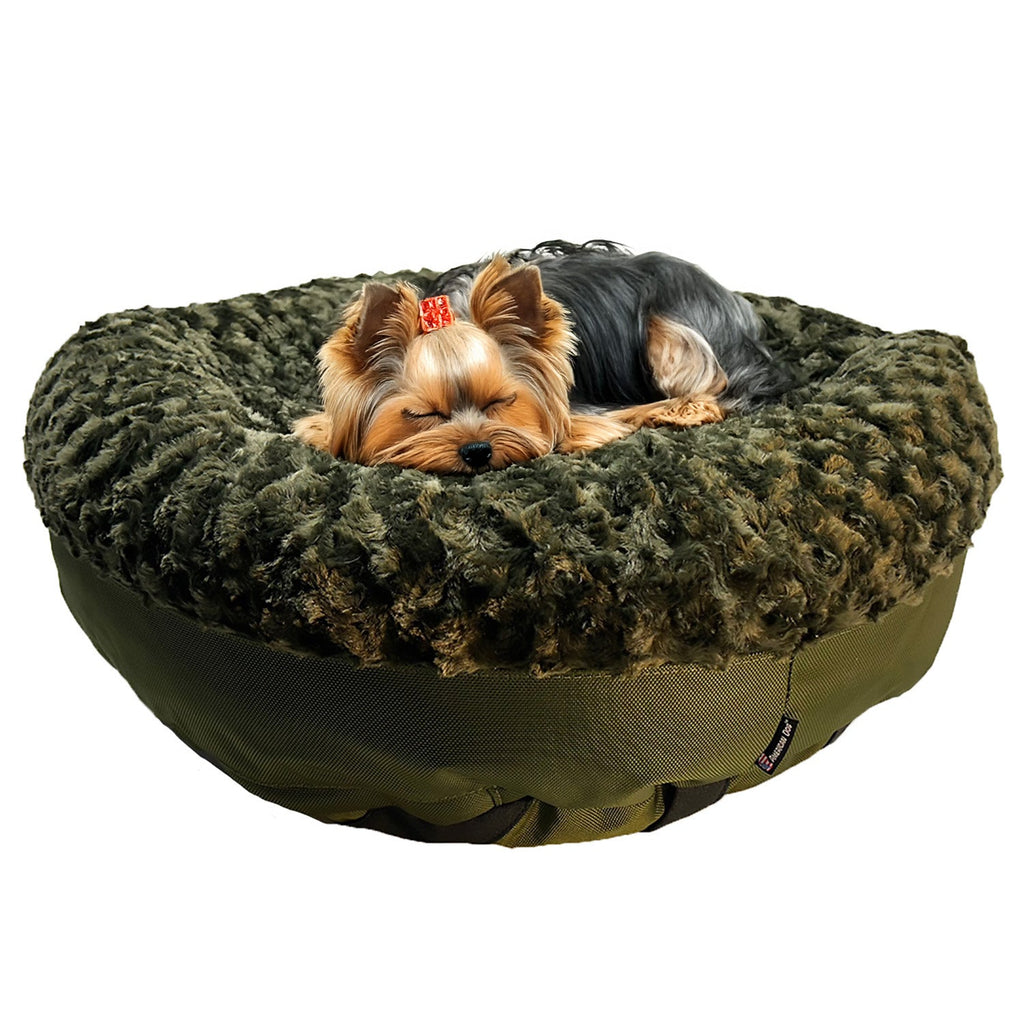 Dog Bed - Round Bolstered Furvana™ by American Dog
