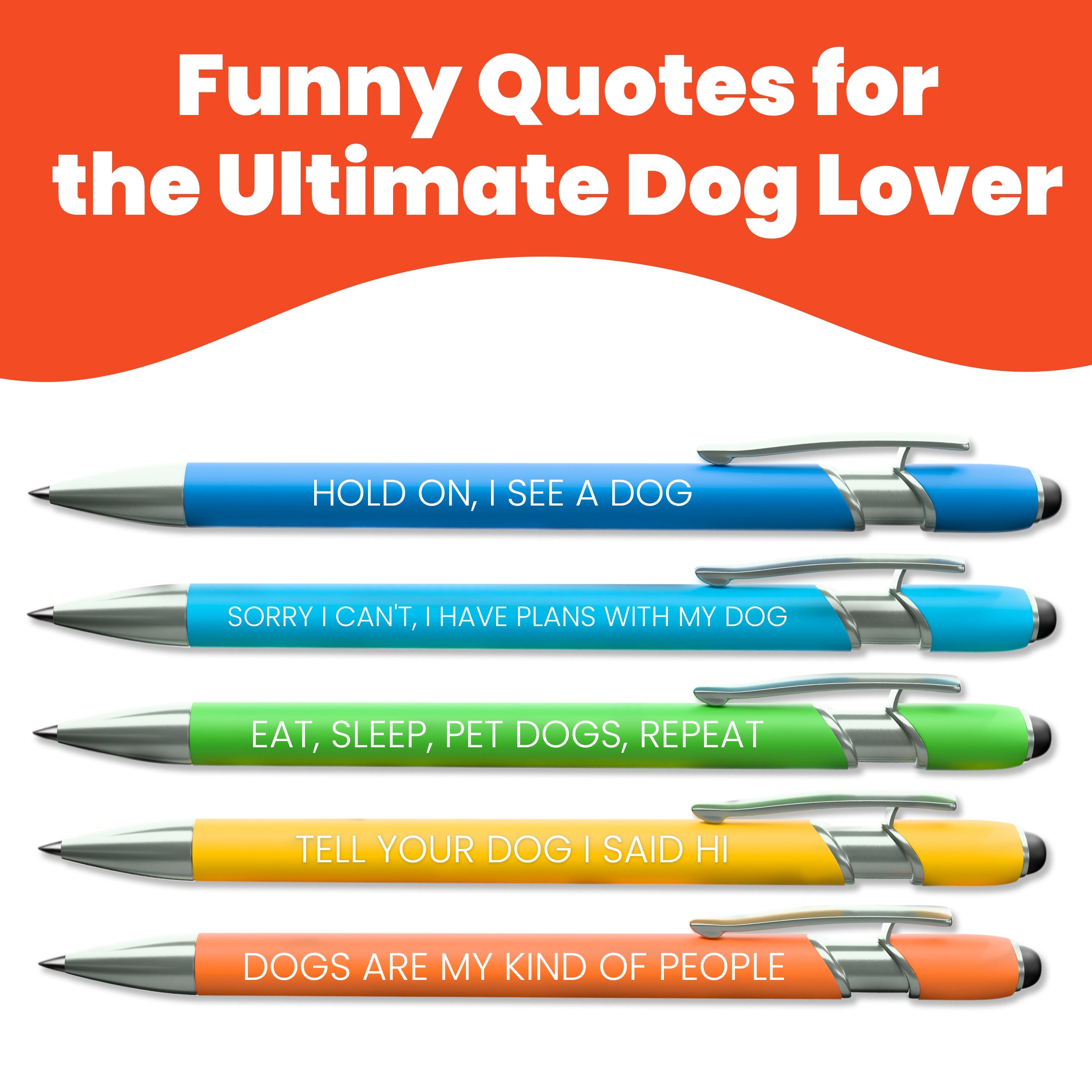 Dog-Themed Stylus Pen Set: 2 pcs. Dog Lover by Rubyloo
