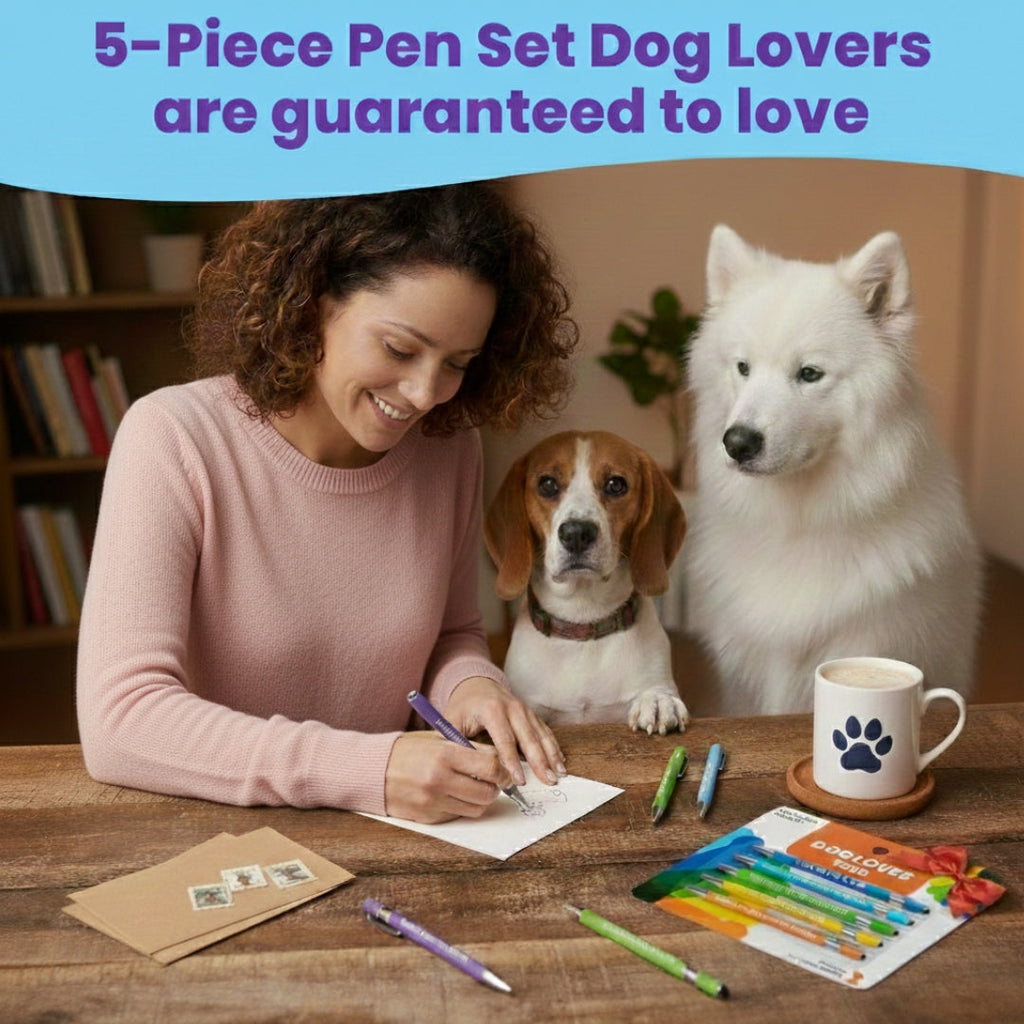 Dog-Themed Stylus Pen Set: 2 pcs. Dog Lover by Rubyloo