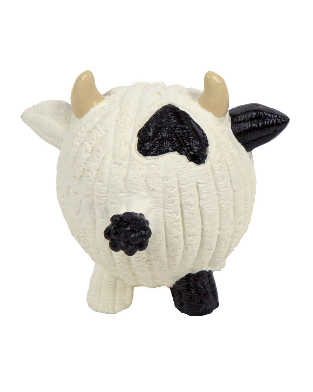Dottie Cow Ruff-Tex® Latex Ball Dog Toy, Large by HuggleHounds