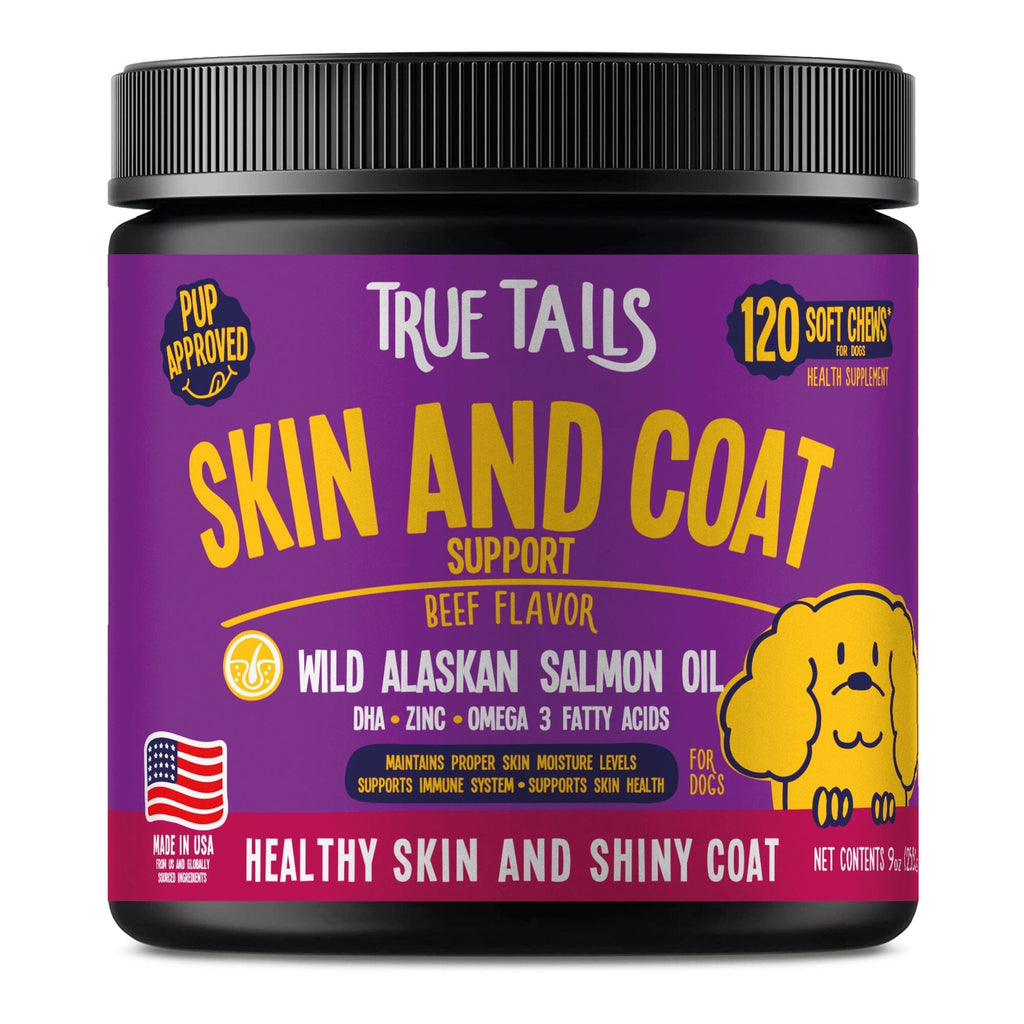 Skin and Coat Support For Dogs 9oz Jar (120 count) by Dogline