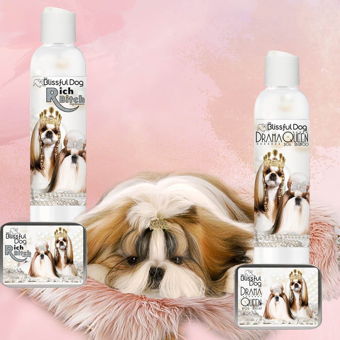 Shih Tzu Rich Bitch & Drama Queen Shampoo by The Blissful Dog
