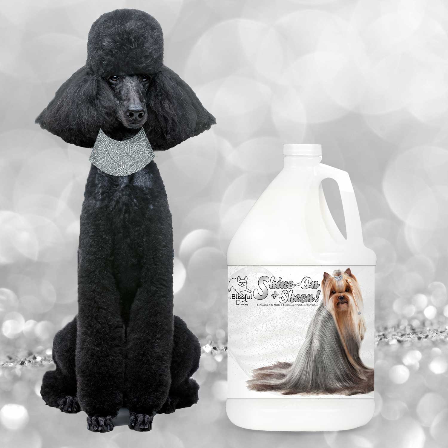 Shine-On+Sheen Dog De-Tangling Coat Spray by The Blissful Dog