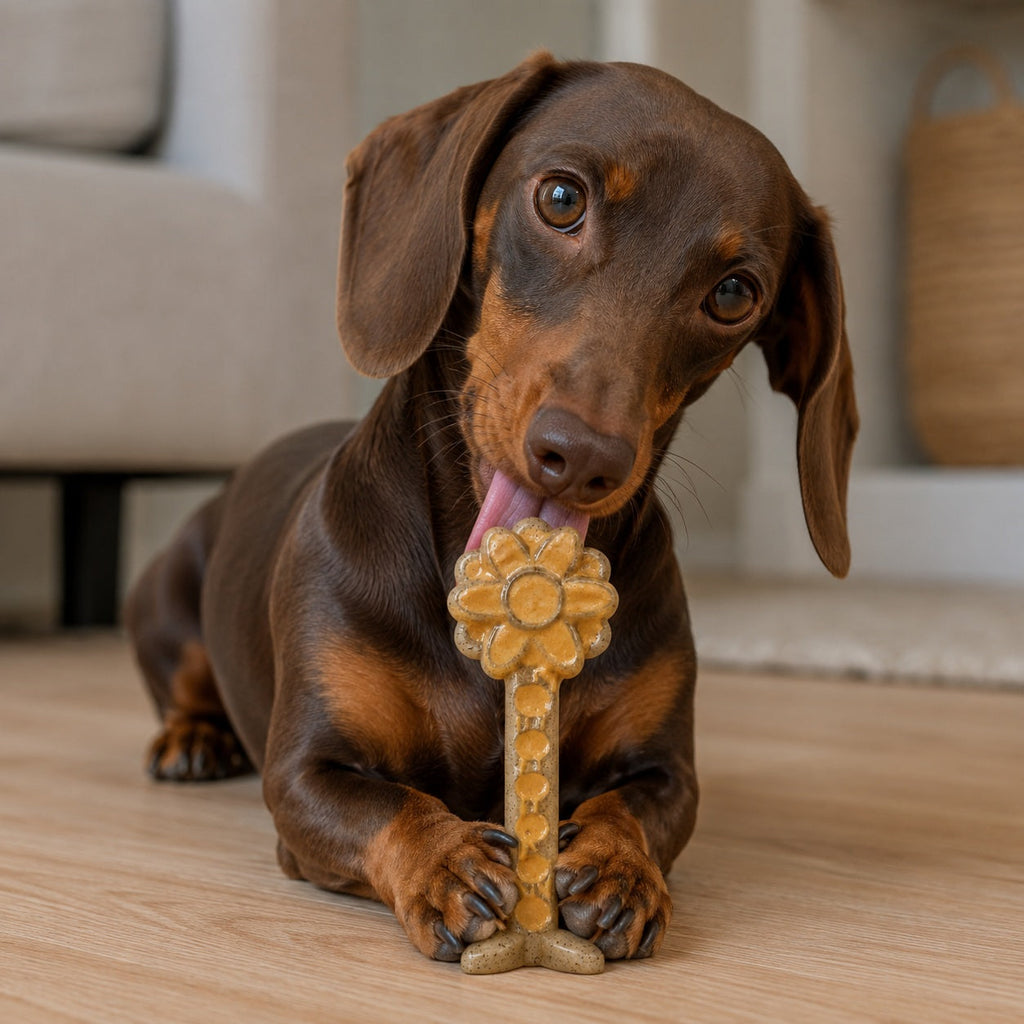 Flower Tower Nylon Chew Toy for Aggressive Chewers - USA Made Enrichment Toy by SodaPup/True Dogs, LLC