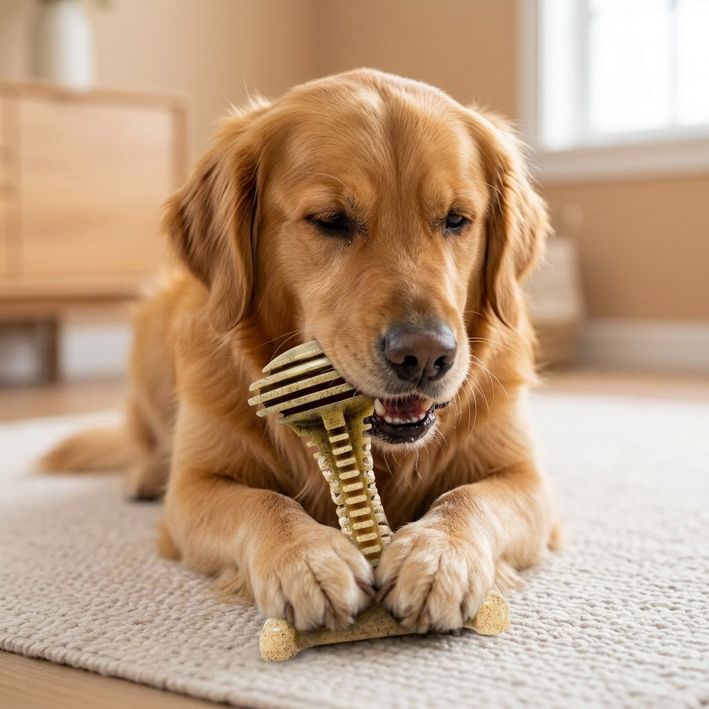 Honey Bone Dental Tower - Indestructible Nylon Dog Chew Toy XL | USA Made by SodaPup/True Dogs, LLC