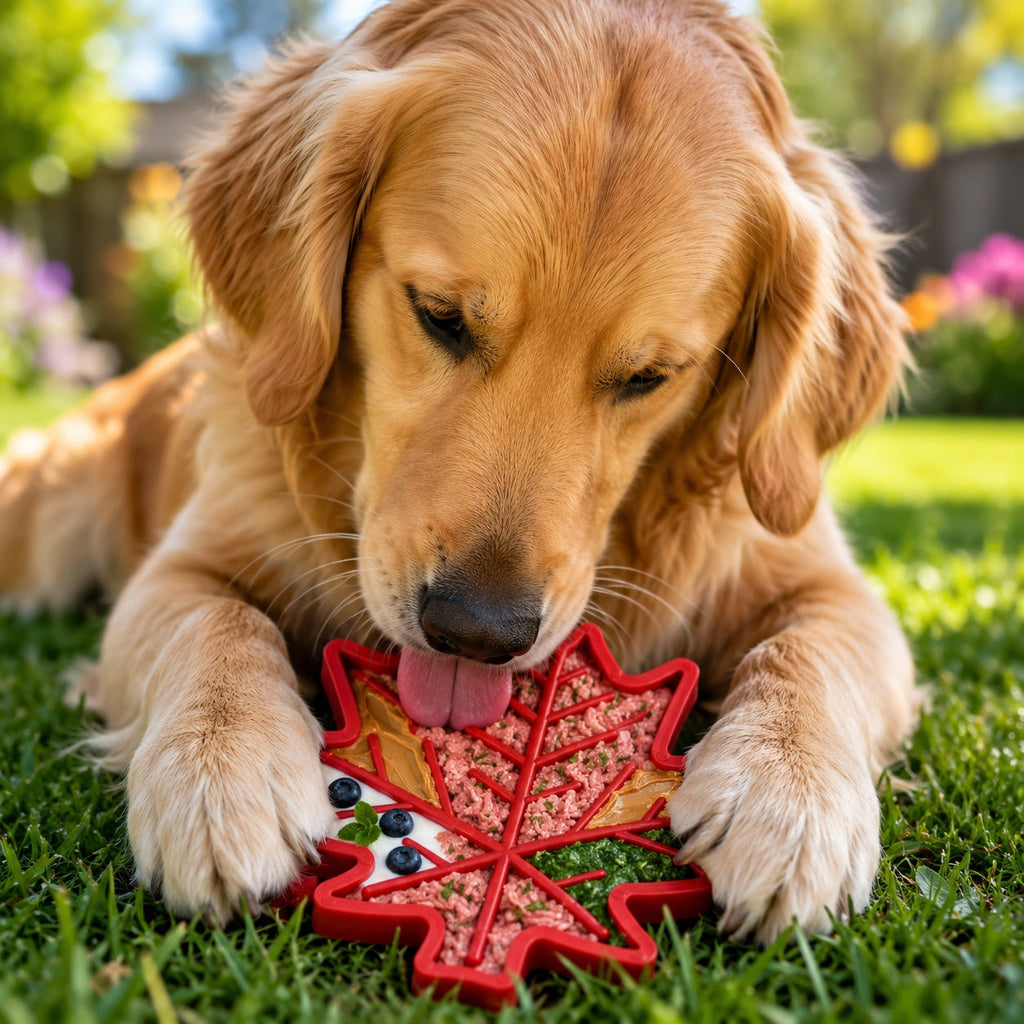 Canadian Maple Leaf Nylon Dog Chew Toy - Indestructible & USA Made by SodaPup/True Dogs, LLC
