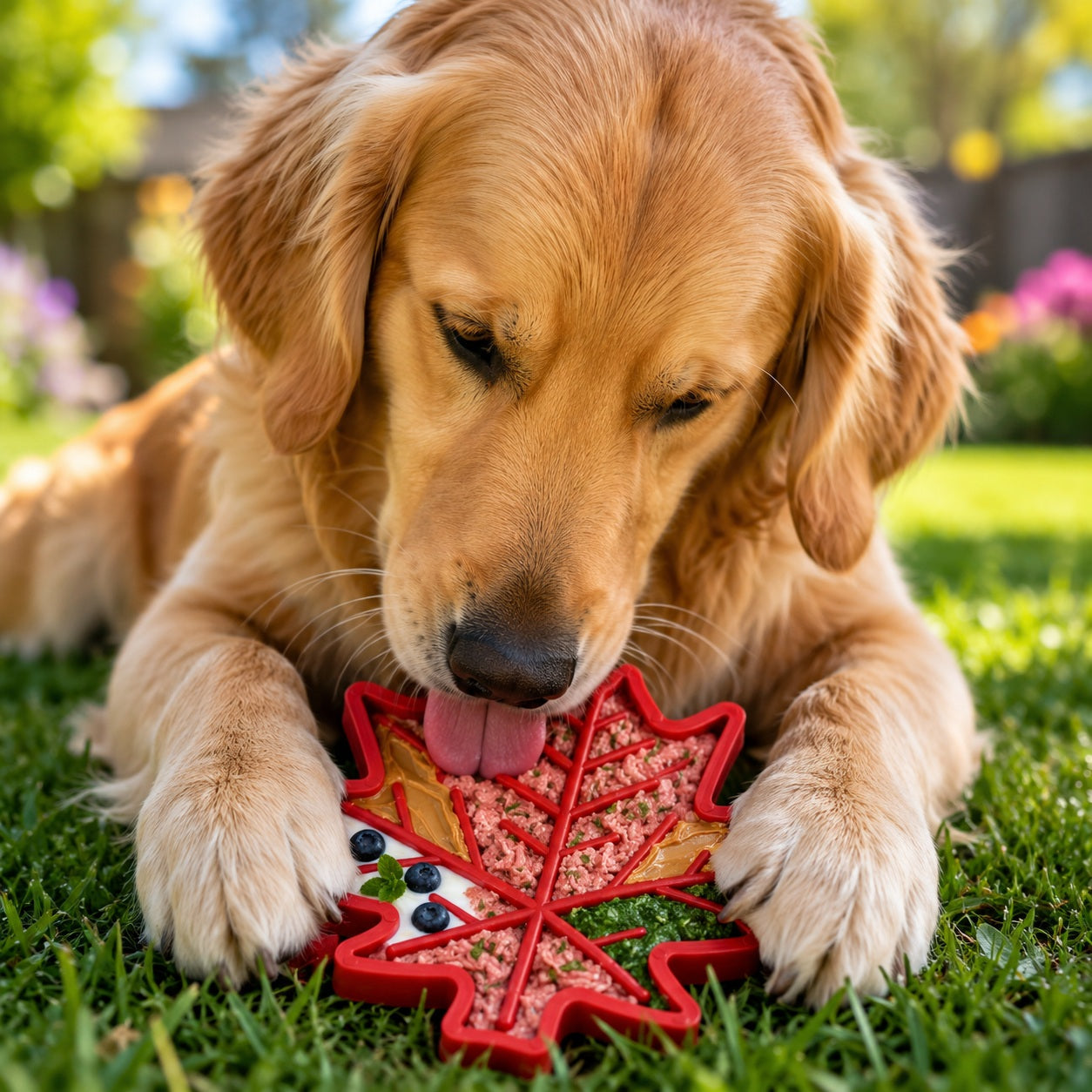 Canadian Maple Leaf Nylon Dog Chew Toy - Indestructible & USA Made by SodaPup/True Dogs, LLC