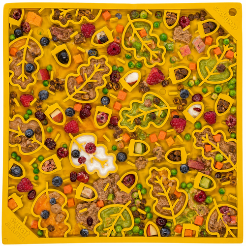 Autumn eMat - Enrichment Lick Mat For Dogs and Cats| Fall Leaves Design | SodaPup by SodaPup/True Dogs, LLC
