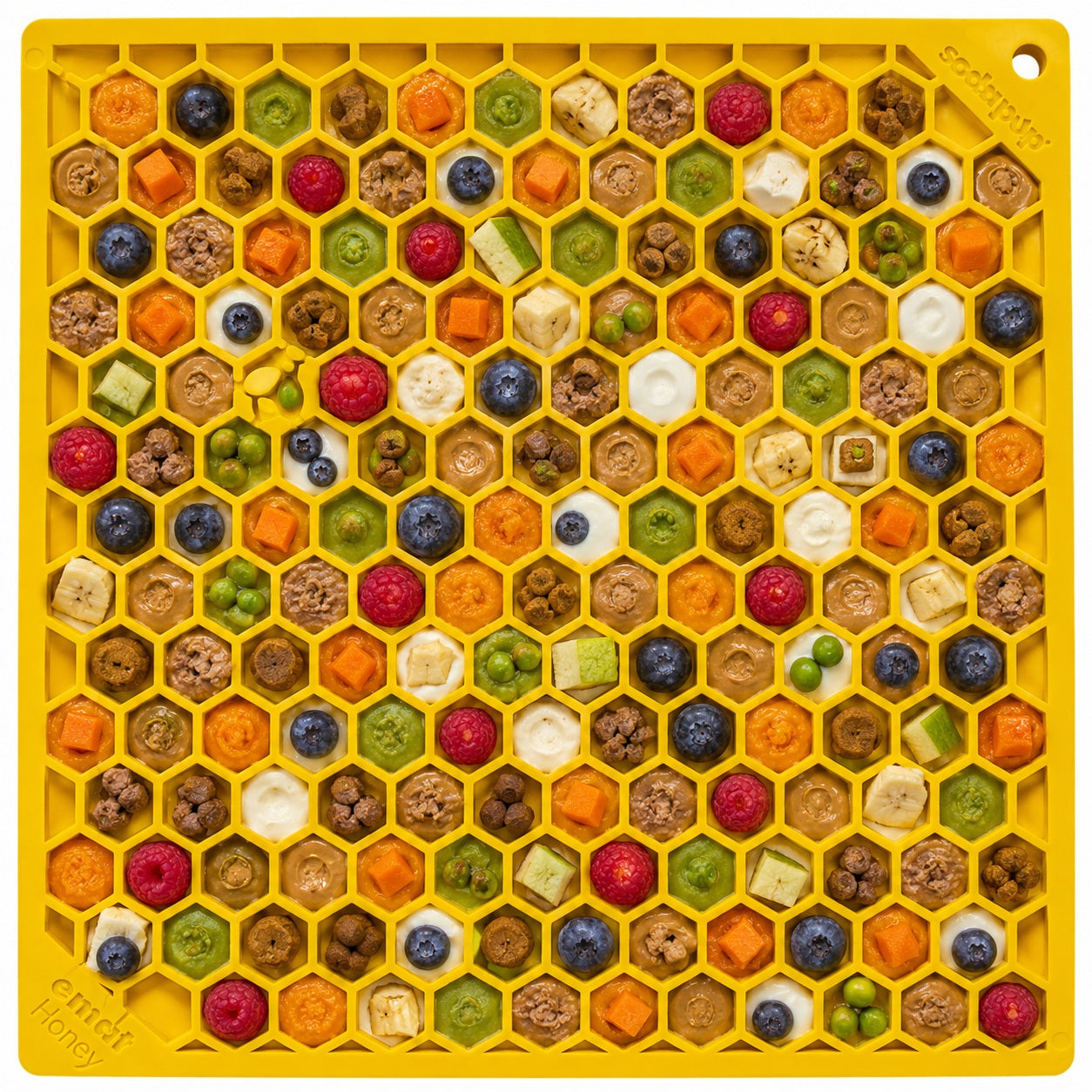 Honeycomb eMat - Enrichment Lick Mat for Dogs and Cats | eMat Enrichment Toy for Anxiety Relief | SodaPup by SodaPup/True Dogs, LLC