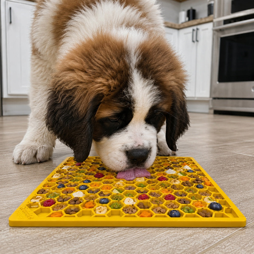 Honeycomb eMat - Enrichment Lick Mat for Dogs and Cats | eMat Enrichment Toy for Anxiety Relief | SodaPup by SodaPup/True Dogs, LLC