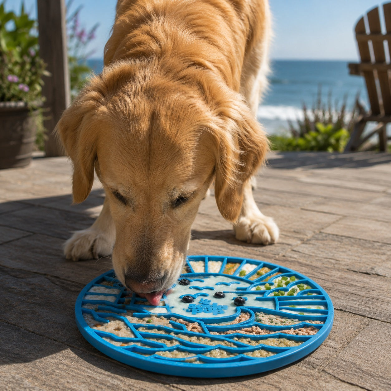 Lighthouse eMat - Enrichment Lick Mat For Dogs and Cats - With Suction Cups | USA Made by SodaPup/True Dogs, LLC