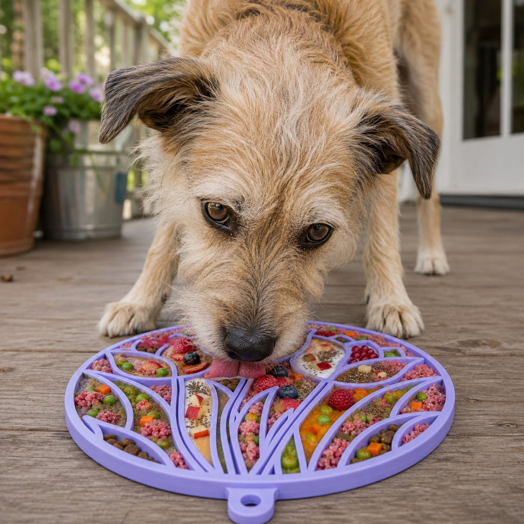 Tulip Design eMat - Enrichment Lick Mat For Dogs and Cats - With Suction Cups | USA Made by SodaPup/True Dogs, LLC
