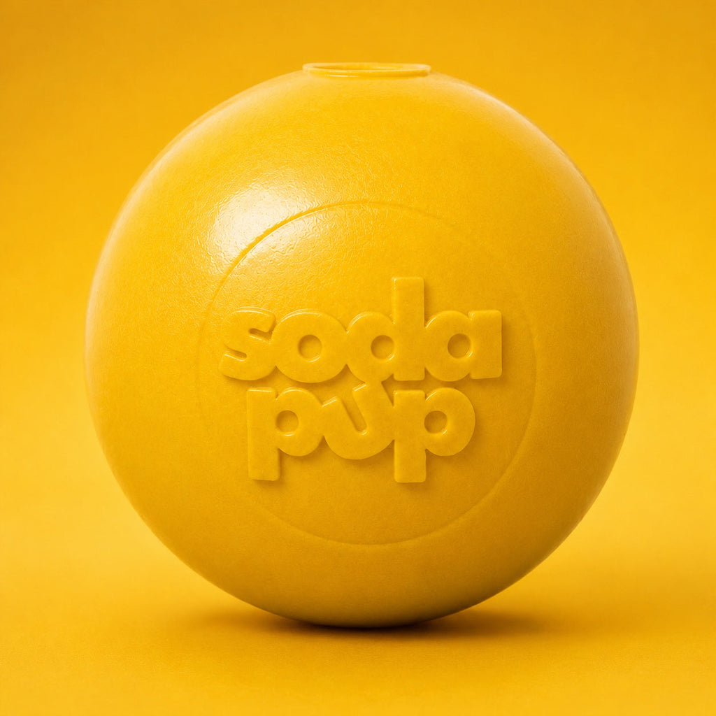Squeak Ball - Durable Squeaky Dog Toy, Floats, Chew Toy | USA Made by SodaPup/True Dogs, LLC