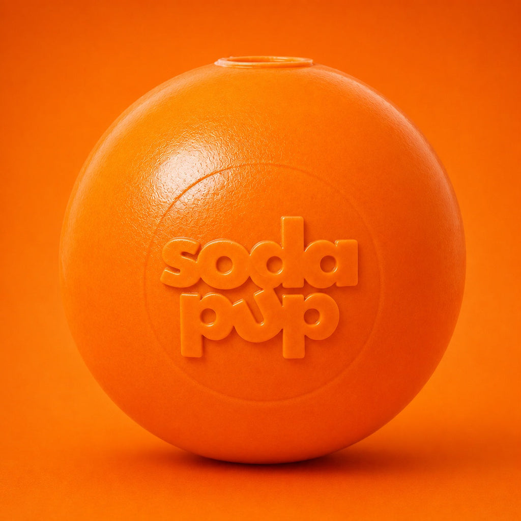 Squeak Ball - Durable Squeaky Dog Toy, Floats, Chew Toy | USA Made by SodaPup/True Dogs, LLC
