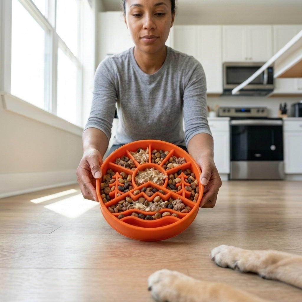 Great Outdoors eBowl - Slow Feeder Dog Bowl & Enrichment | USA Made by SodaPup/True Dogs, LLC