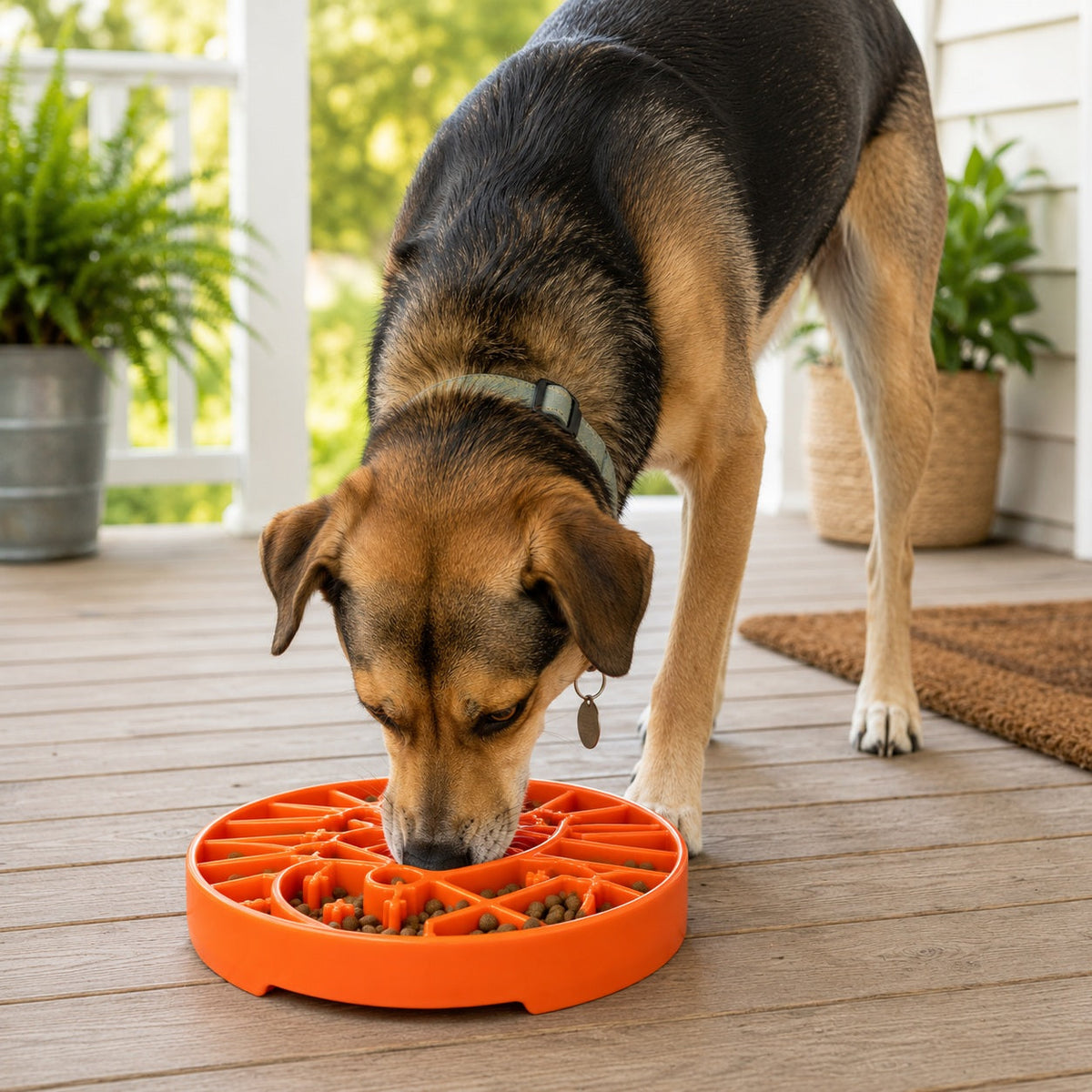 Sun and Moon eTray - Shallow Slow Feeder Dog Bowl for Enrichment | USA Made by SodaPup/True Dogs, LLC
