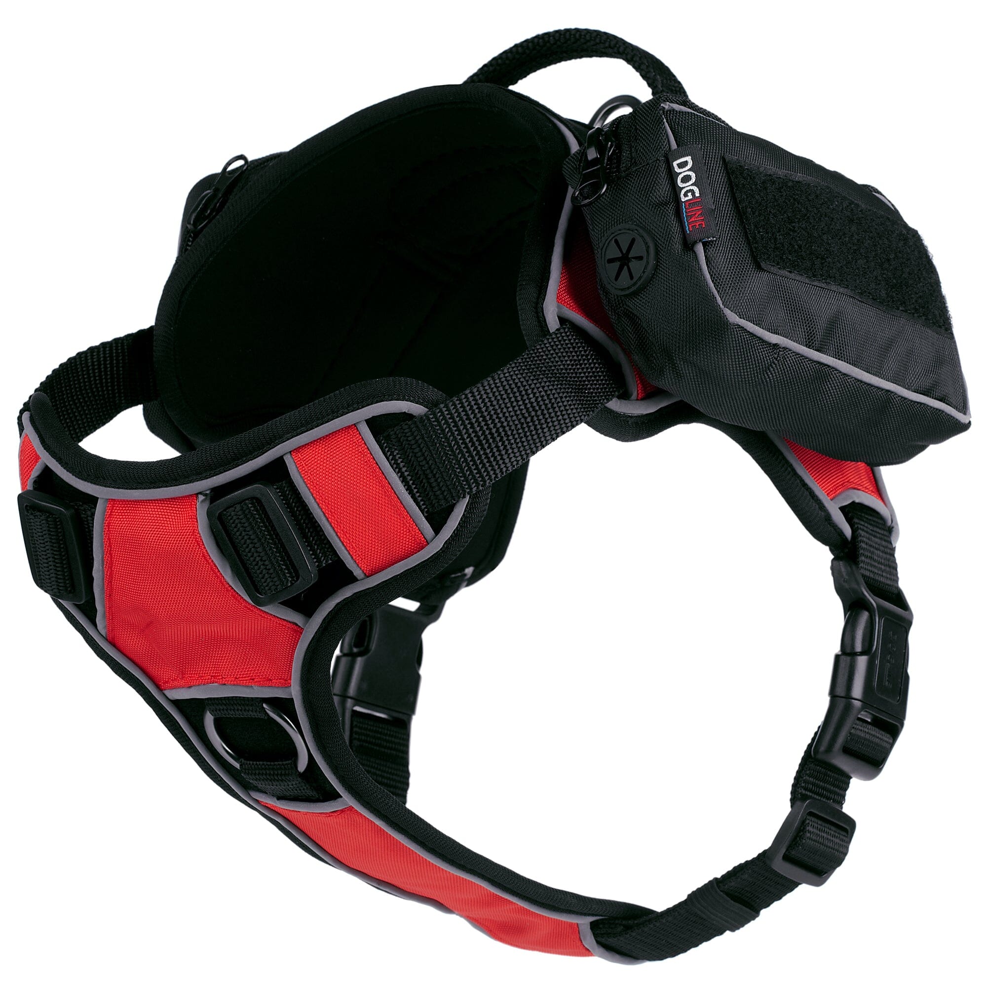 Quest Removable Utility Saddlebags + Built-In Waste Bag Dispenser by Dogline