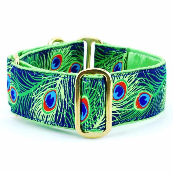 Paradise Found Navy – Exclusive Buckle Martingale Dog Collar by 2 Hounds Design