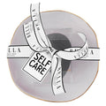 Self Care Ceramic Tray in Gray with Makeup Sponge | Cosmetic Giftable Beauty Tools Set by The Bullish Store