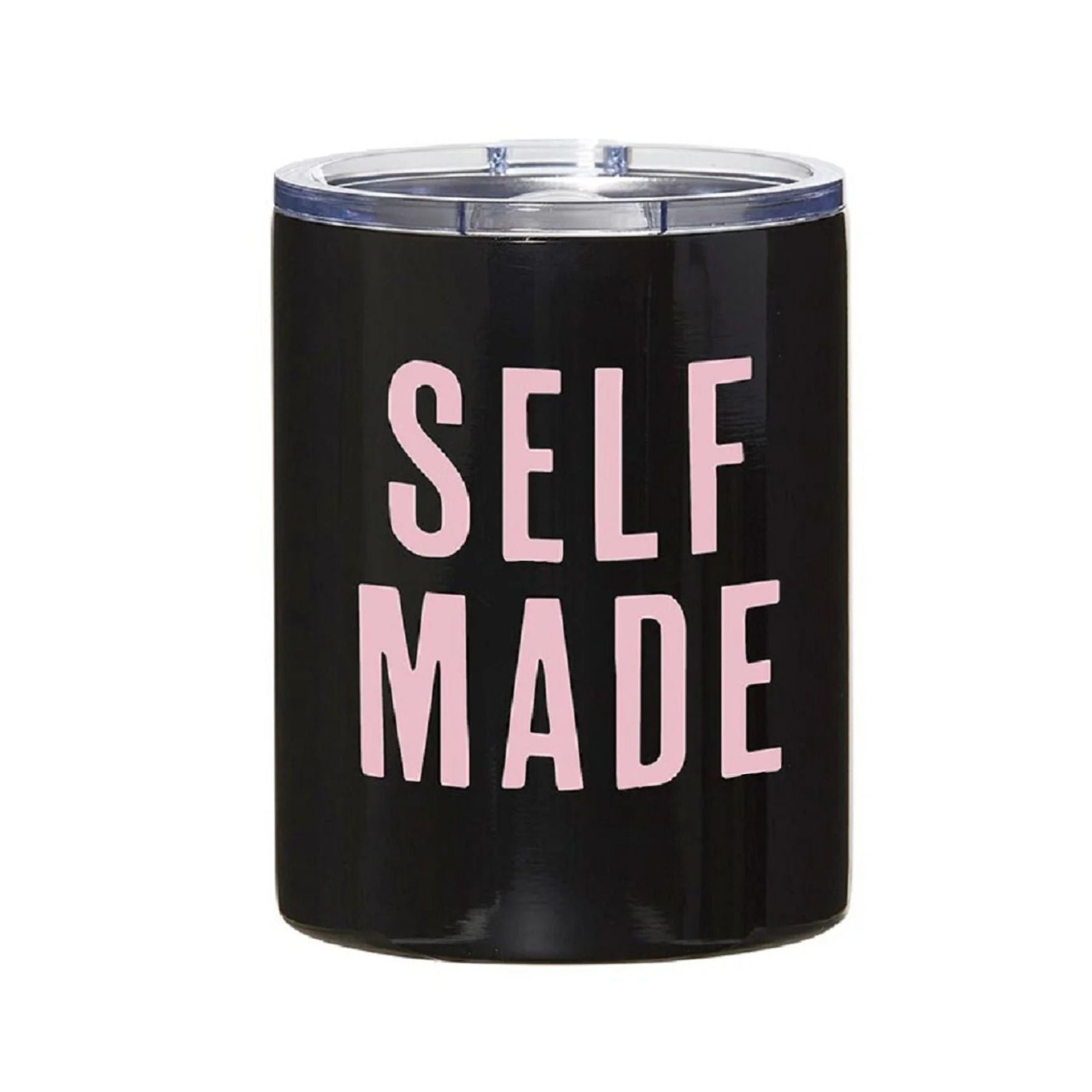 Self Made Stainless Steel Tumbler in Black and Pink by The Bullish Store