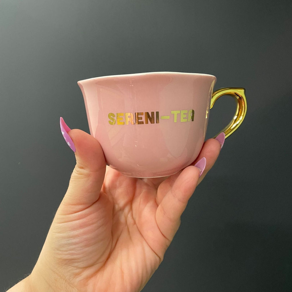 Sereni-tea Tea Cup & Saucer Set | Drinkware Gift Set For Her by The Bullish Store