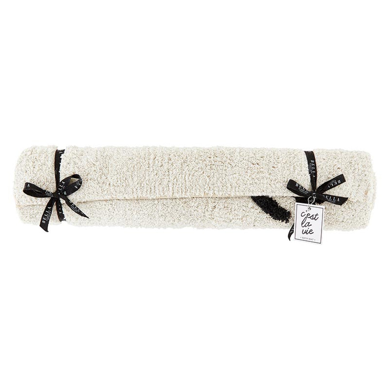 C'est la Vie Bath Mat | Soft Bathroom Rug | 20" x 30" by The Bullish Store