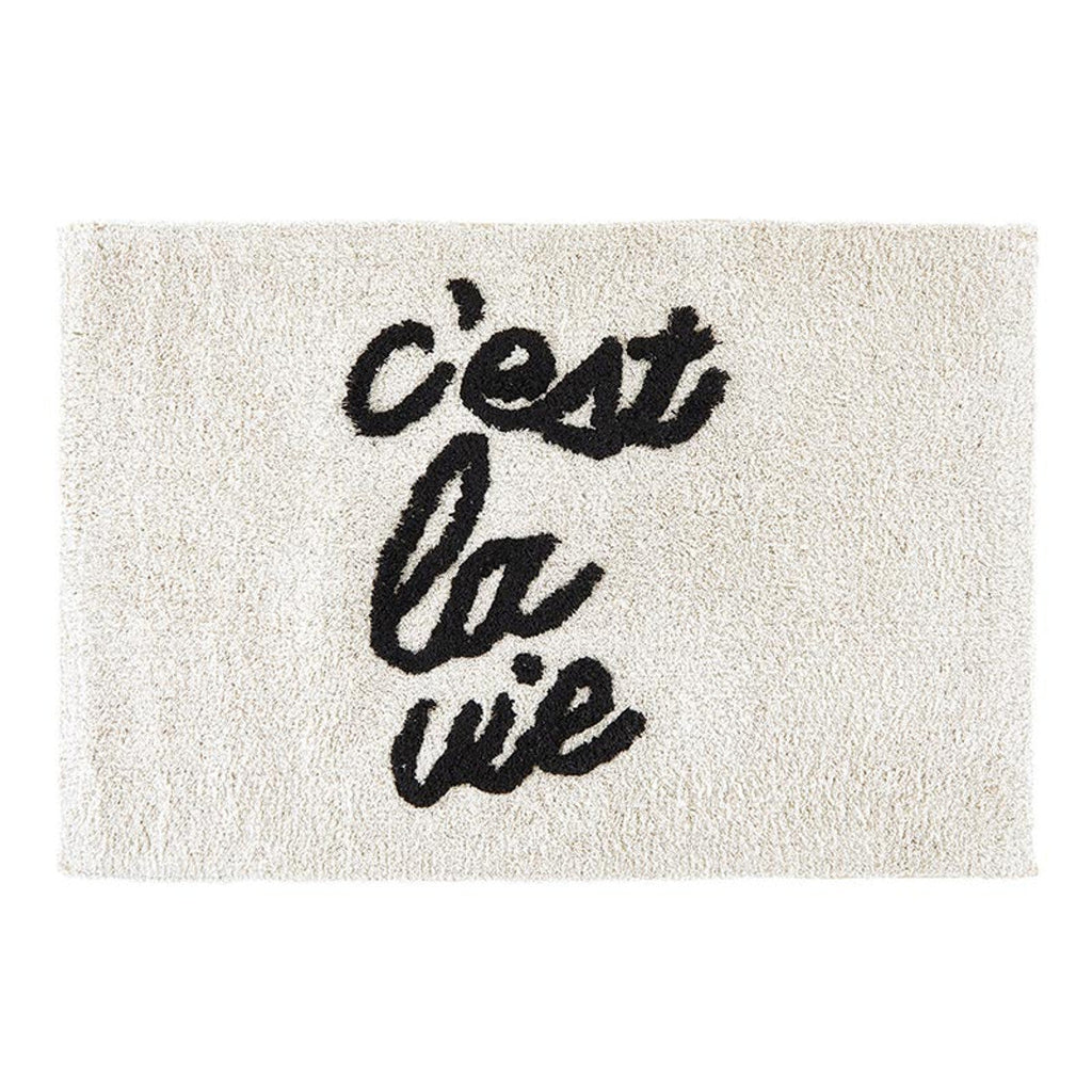 C'est la Vie Bath Mat | Soft Bathroom Rug | 20" x 30" by The Bullish Store