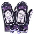 Set of 2 "Witch, I AM The Secret Ingredient" Oven Mitt | Pot Holders Hanging Oven Gloves Set by The Bullish Store
