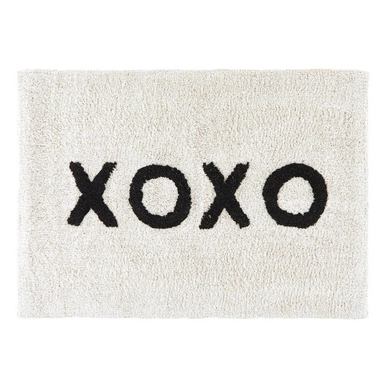 XOXO Bath Mat | Soft Cotton Indoor Rug | 20" x 30" by The Bullish Store