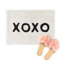 XOXO Bath Mat | Soft Cotton Indoor Rug | 20" x 30" by The Bullish Store