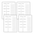 Set of 4 Copy of Control Freak Weekly List Notepad | 8.5" x 11" Desk Planner by The Bullish Store