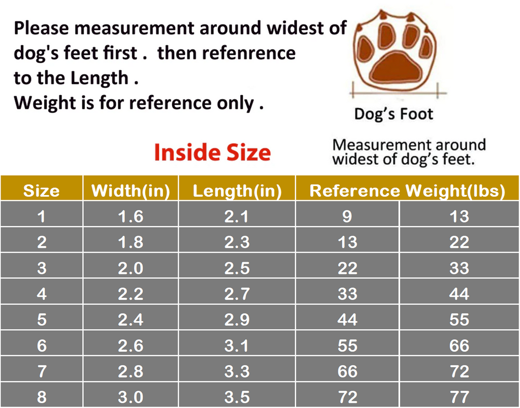 Waterproof Shoes/Boots for Medium Large Dogs by Furr Baby Gifts