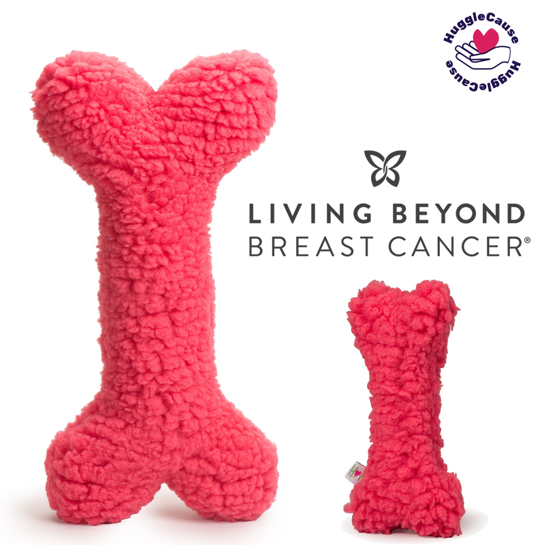 HuggleCause™, Living Beyond Breast Cancer, HuggleFleece® Pink Bones by HuggleHounds